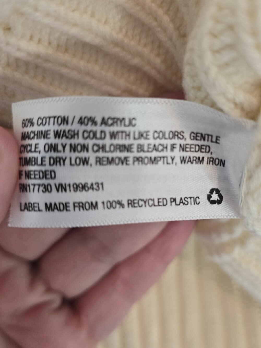 Universal Thread Chunky Crew Knit Sweater With A Textured Design - Cream - Picture 4 of 5